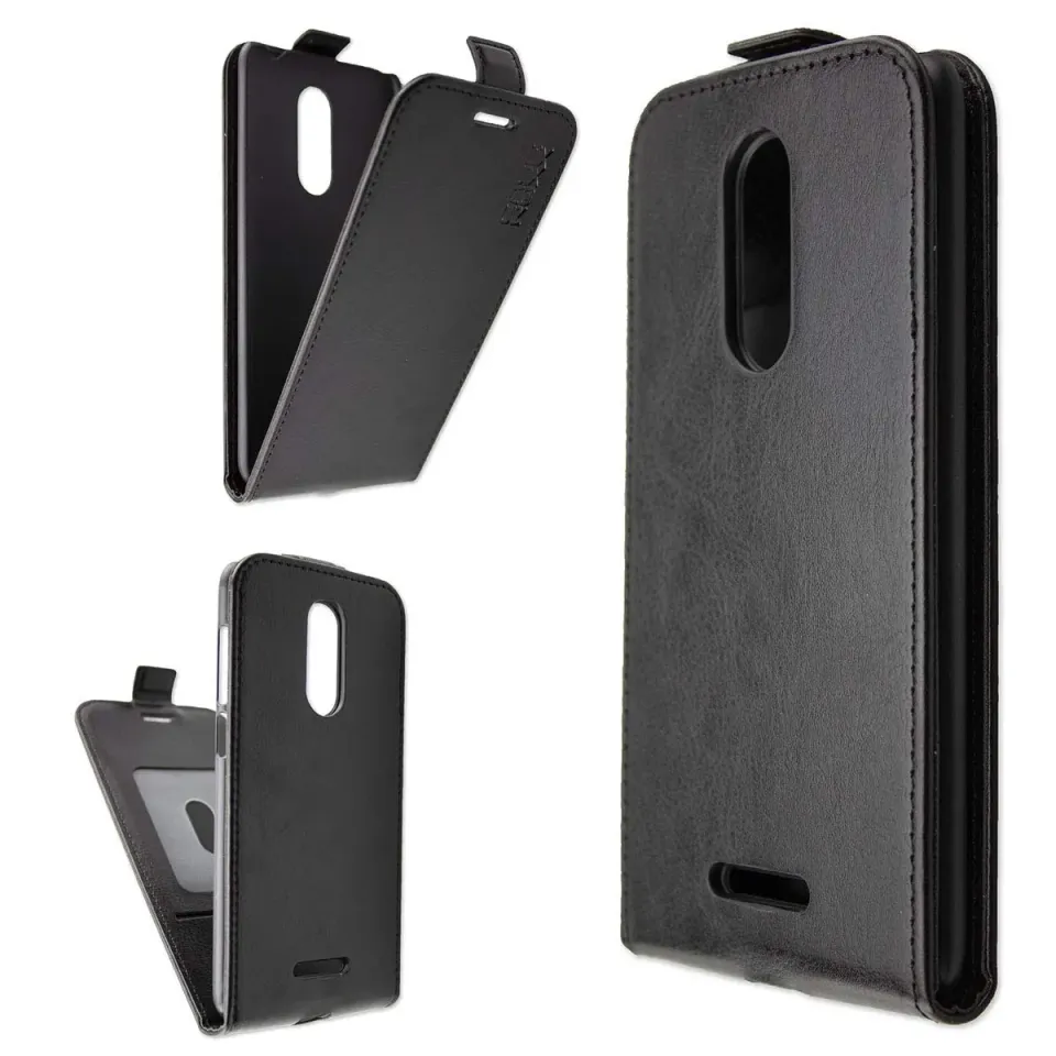 caseroxx Echo Moon cover flip finta pelle nero