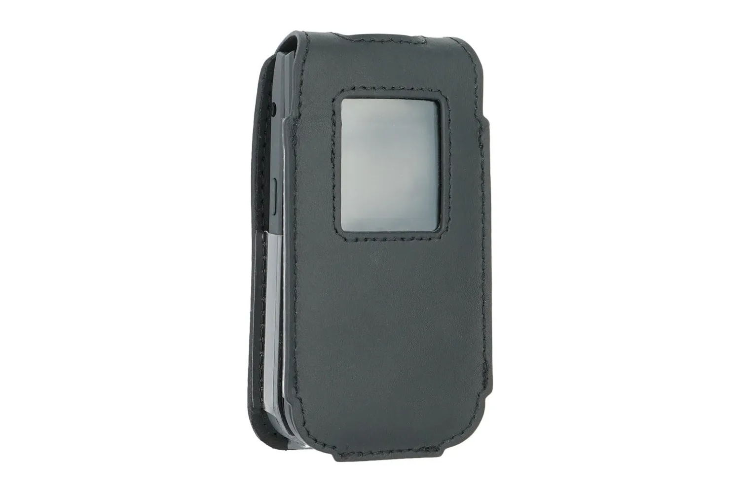 caseroxx Nokia 2720 Flip custodia cintura pelle vera nera