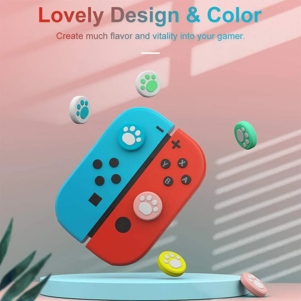 MoKo Switch gommini joystick zampa gatto 6 pezzi silicone