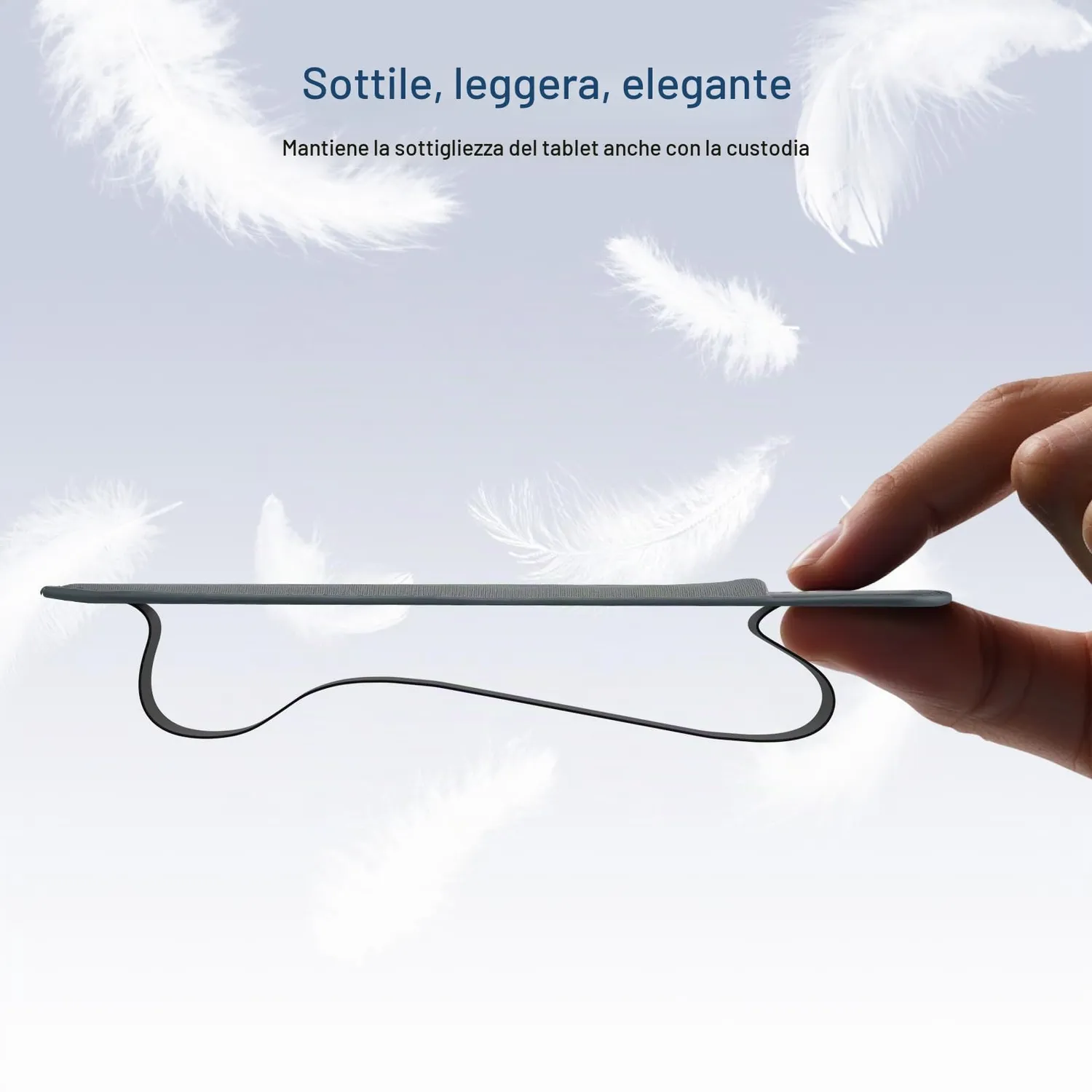 MoKo Apple Pencil custodia porta penna grigio scuro