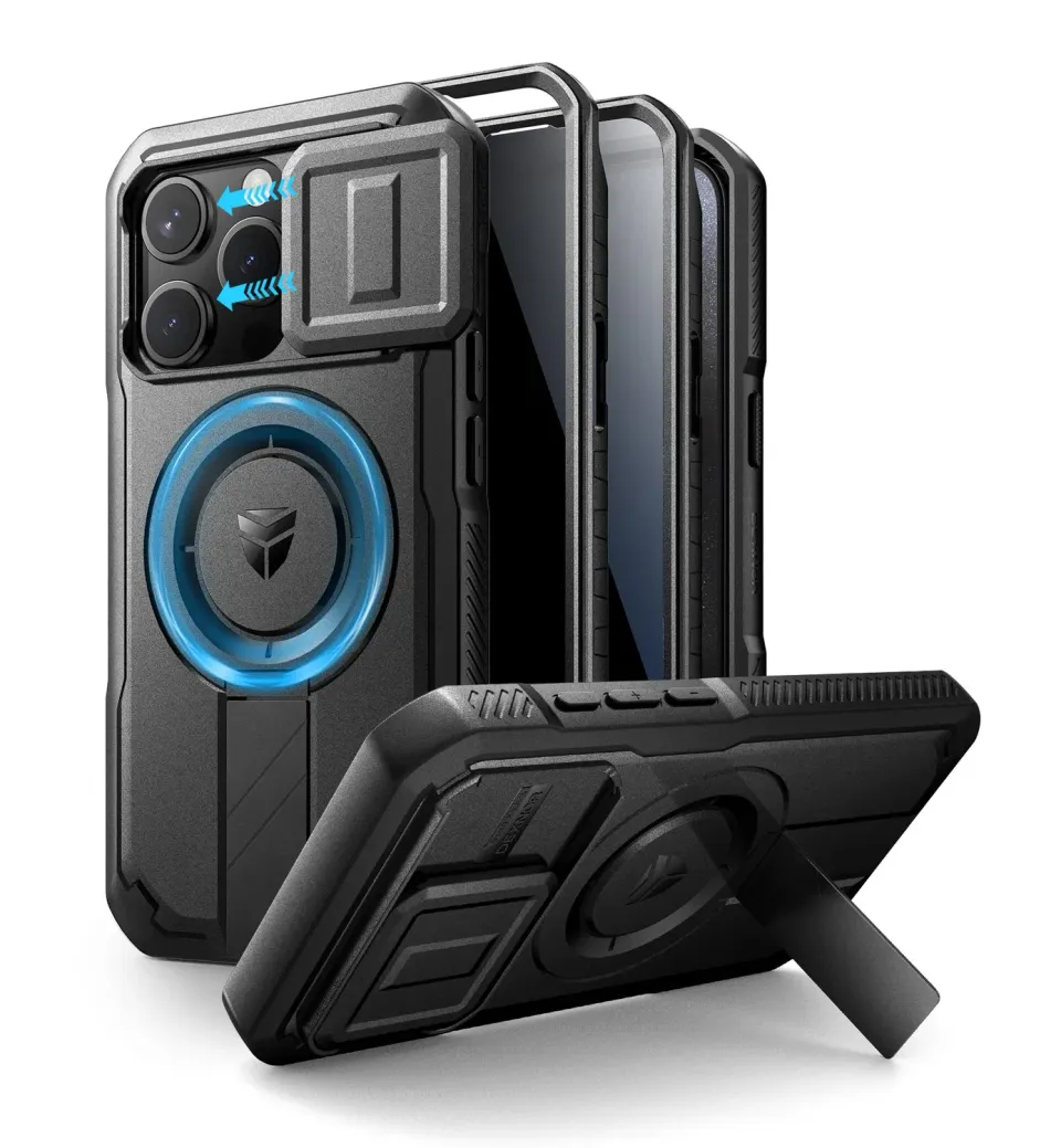 Dexnor iPhone 15 Pro cover privacy MagSafe nera