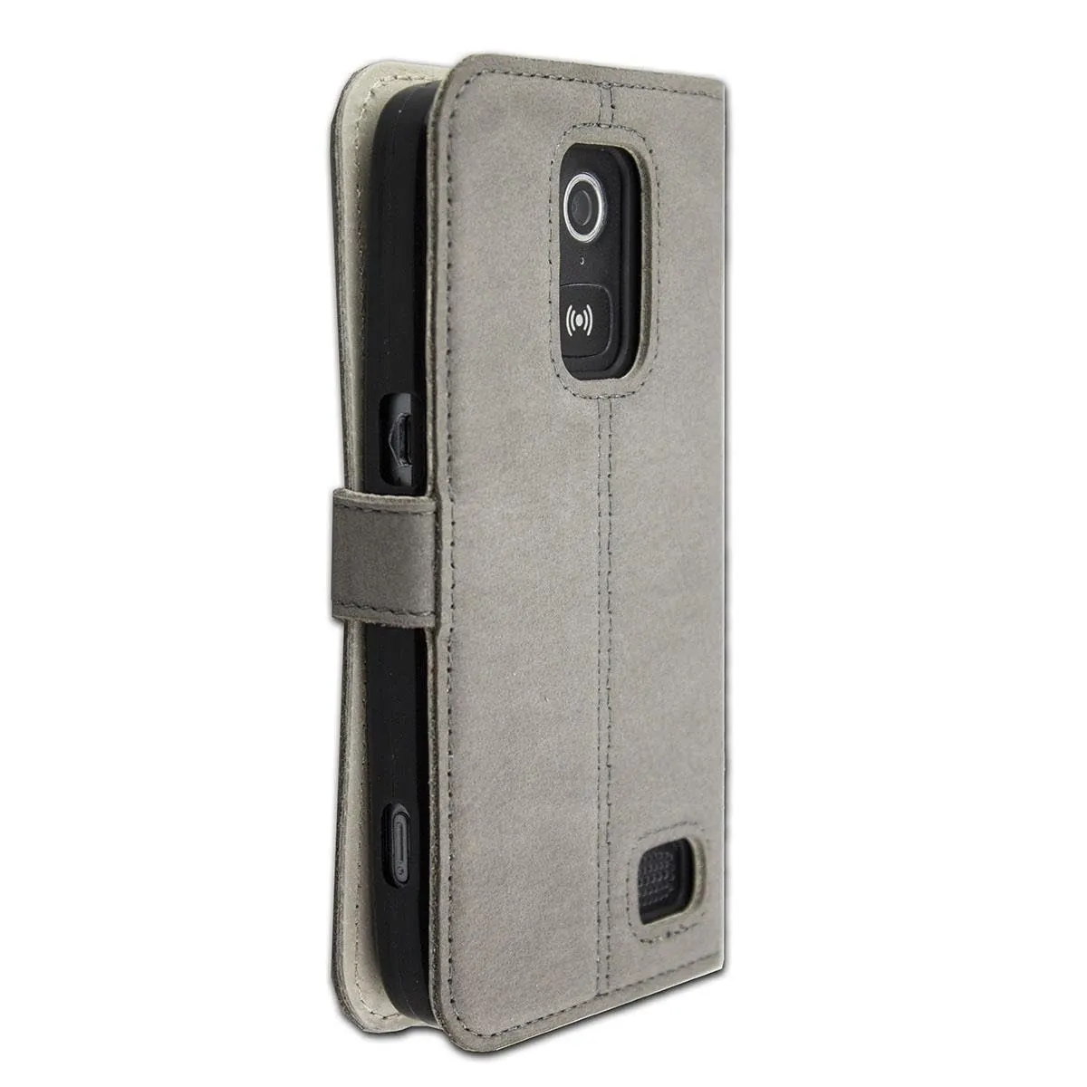 caseroxx Bookstyle Doro 8030/8031 custodia pelle grigia