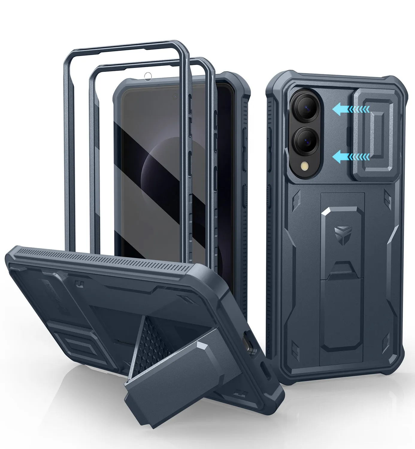 Dexnor Cover Galaxy S25 Edge Nera con Vetro