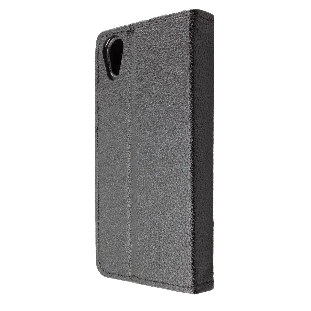 caseroxx Bookstyle Cover Cat S41 Custodia Nera Portacarte