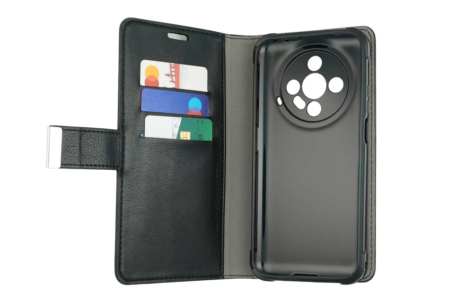caseroxx Bookstyle custodia libro Hammer Iron 6 nera stand