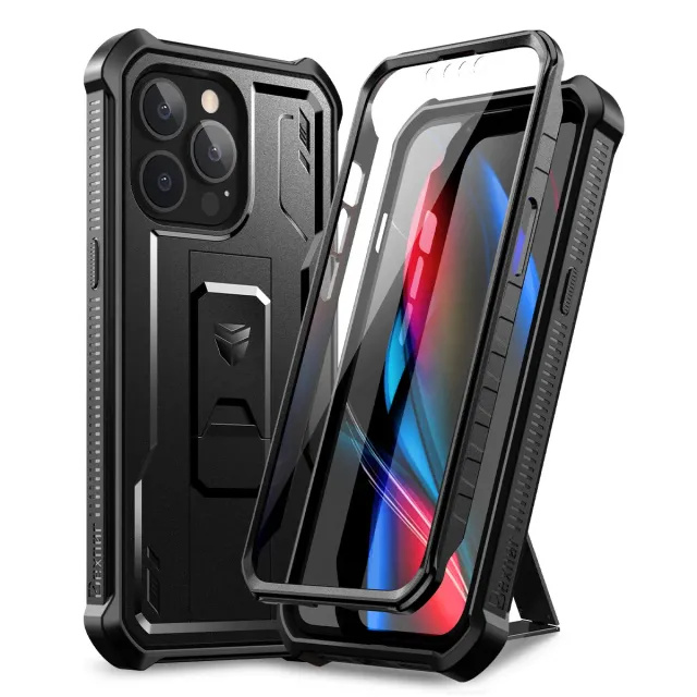 Dexnor Cover iPhone 13 Pro Max Nera Antiurto Stand