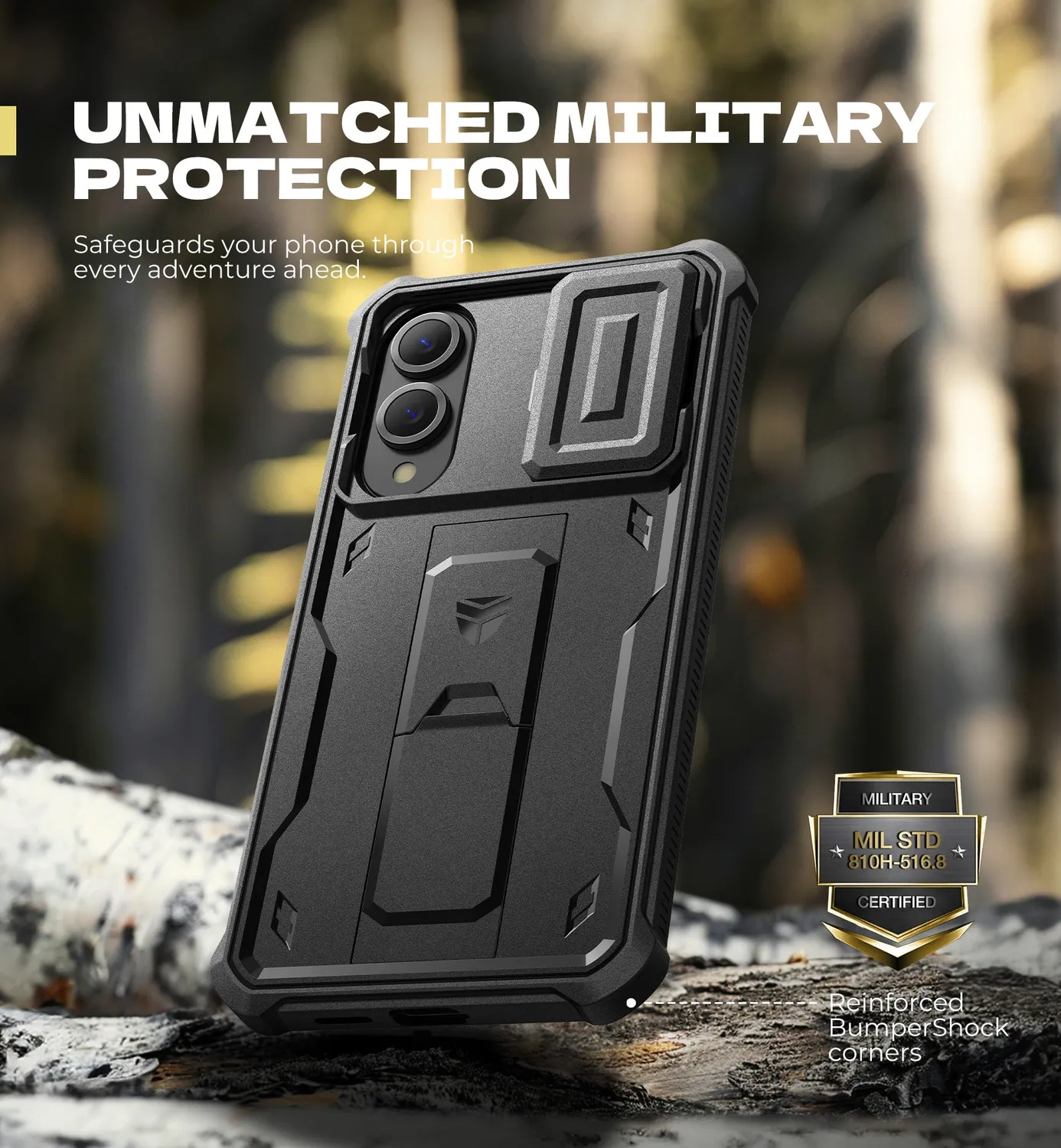 Dexnor Cover Galaxy S25 Edge Nera con Vetro
