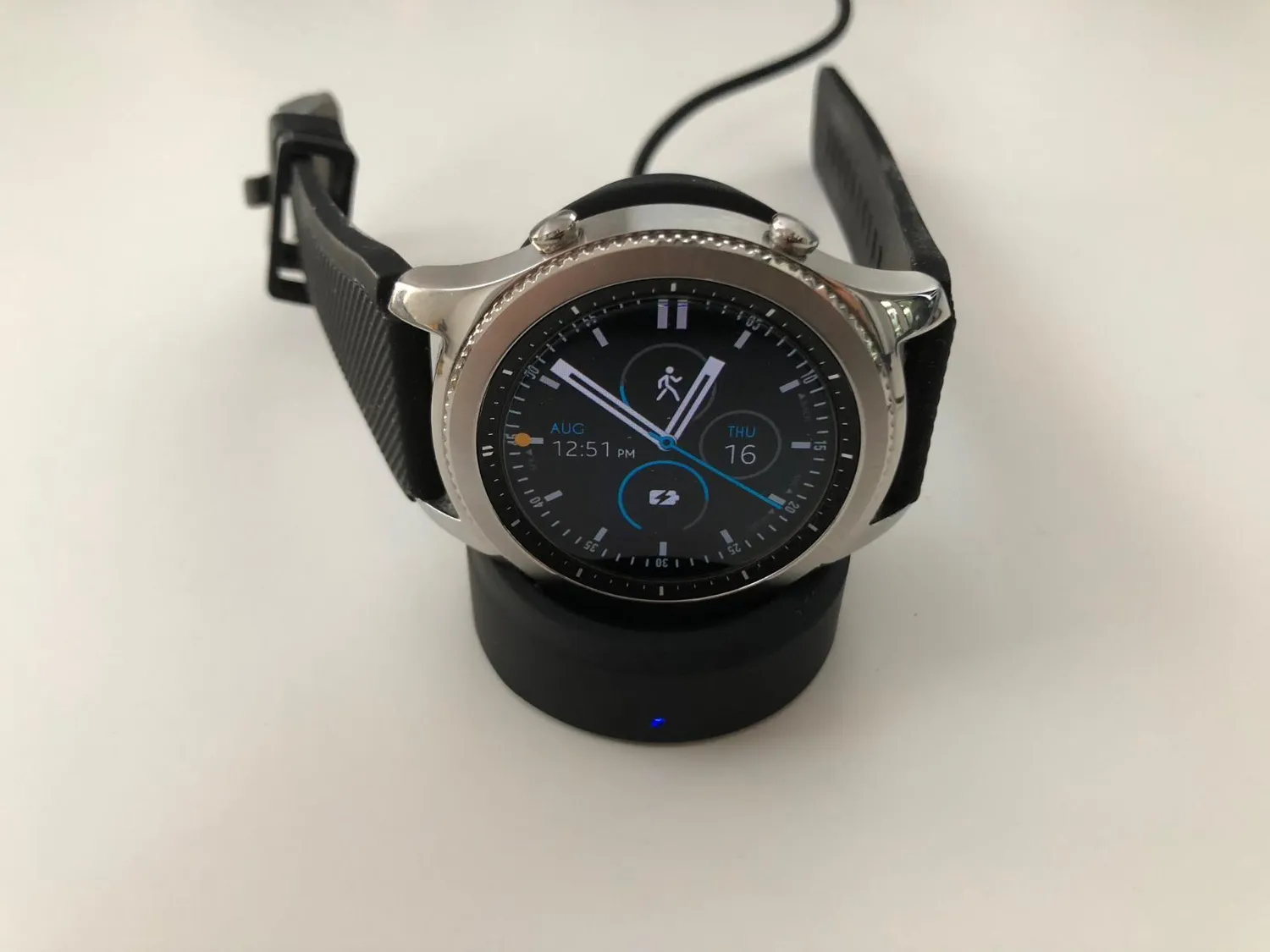 MoKo Samsung Gear S3 base ricarica wireless Qi nera