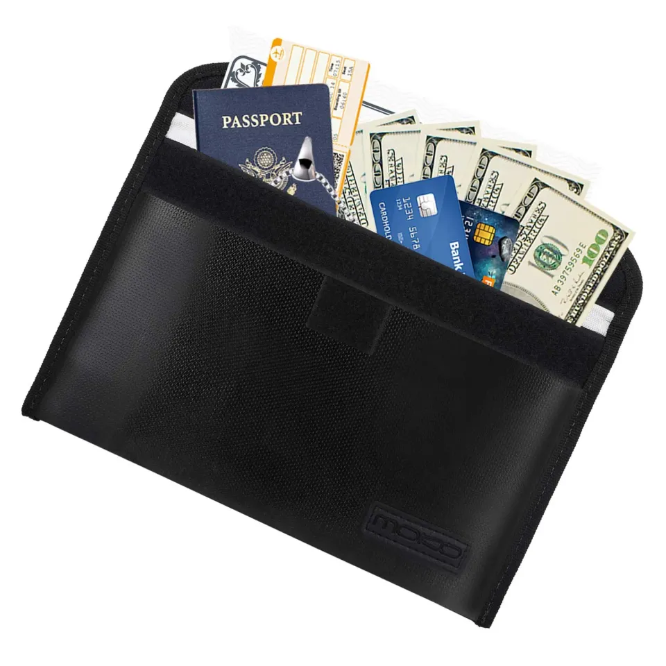 MoKo Sleeve Ignifuga 27x16,5 custodia documenti nera fuoco