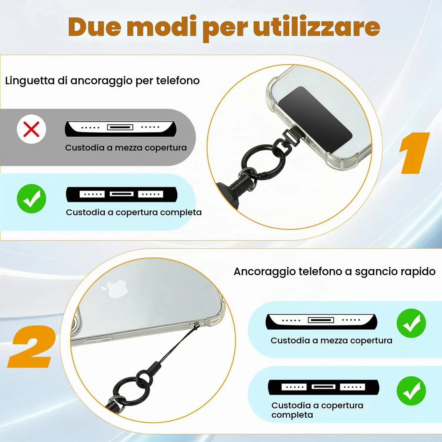 MoKo laccio cellulare retrattile magnetico nero 1,2 kg