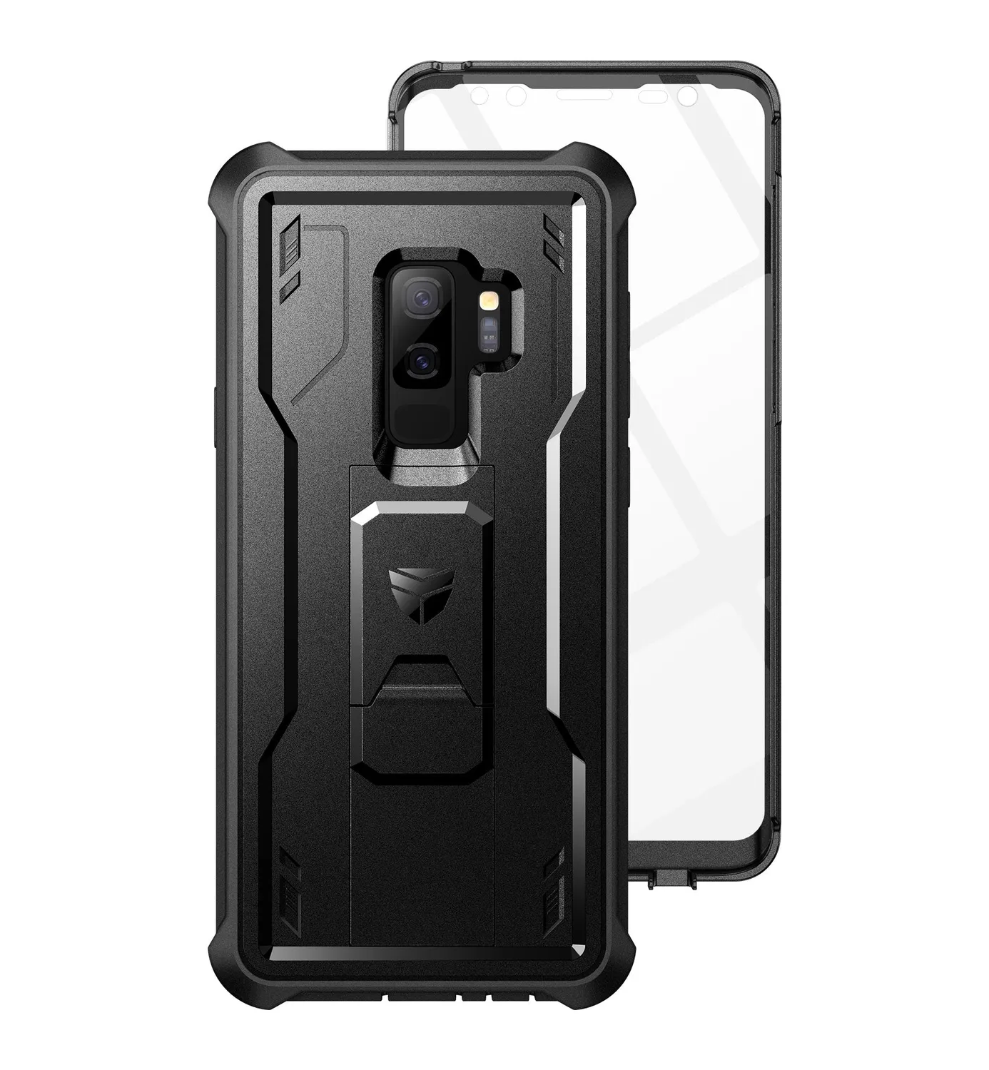 Dexnor Galaxy S9 Plus custodia nera rugged antiurto
