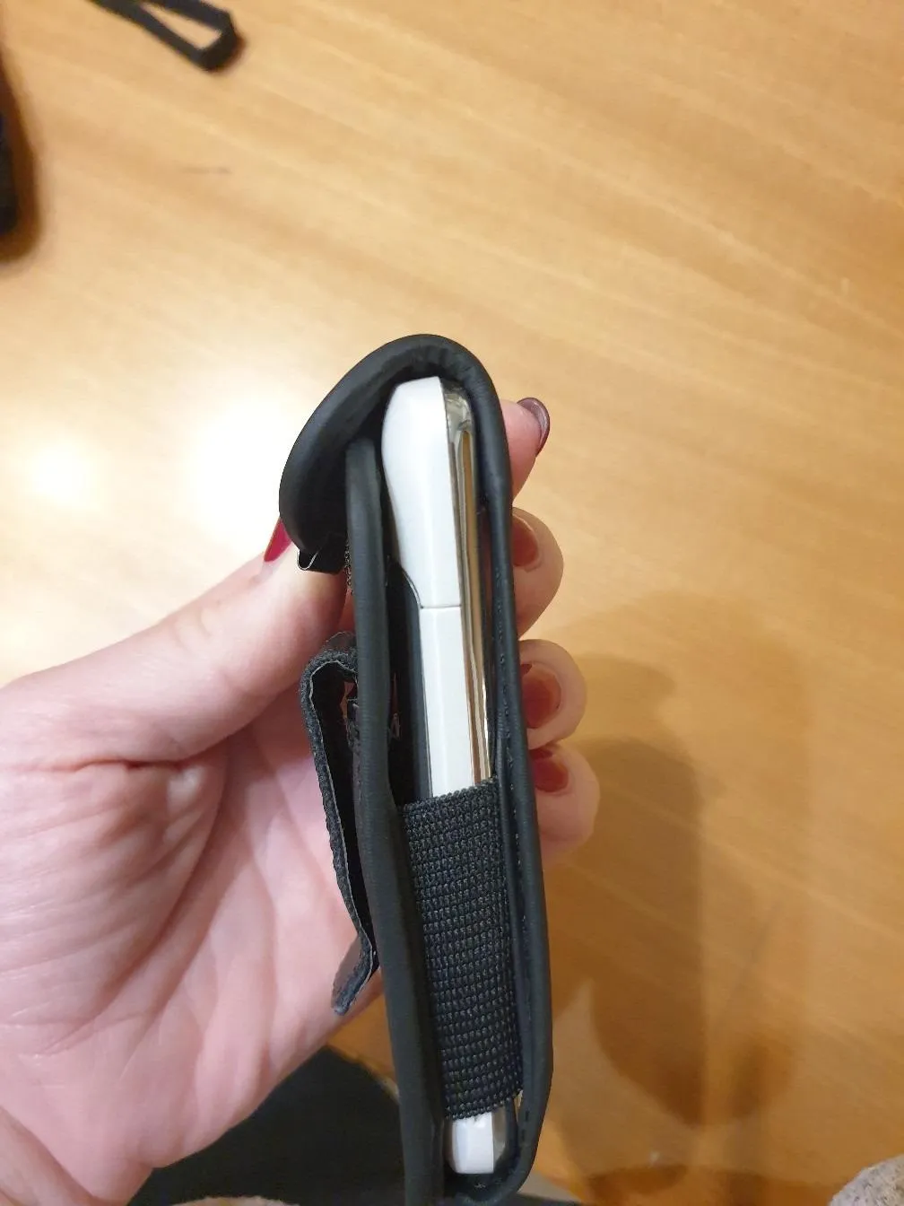 caseroxx Borsello Pelle Nokia C5-00 Nero con Clip Cintura