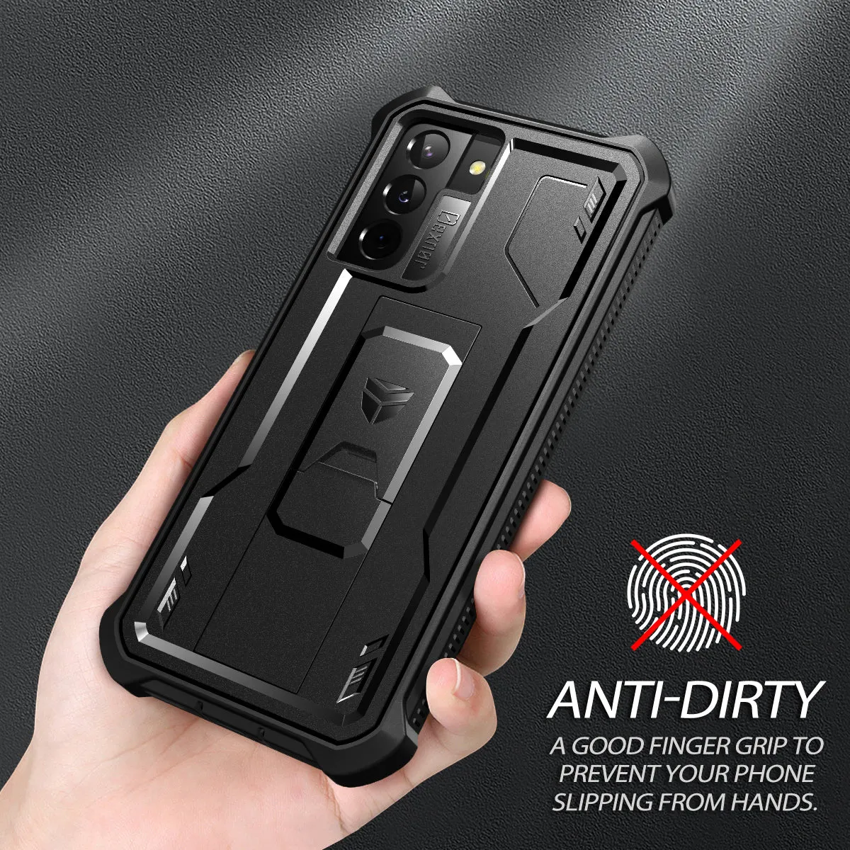 Dexnor Galaxy S21 Plus Cover nera antishock