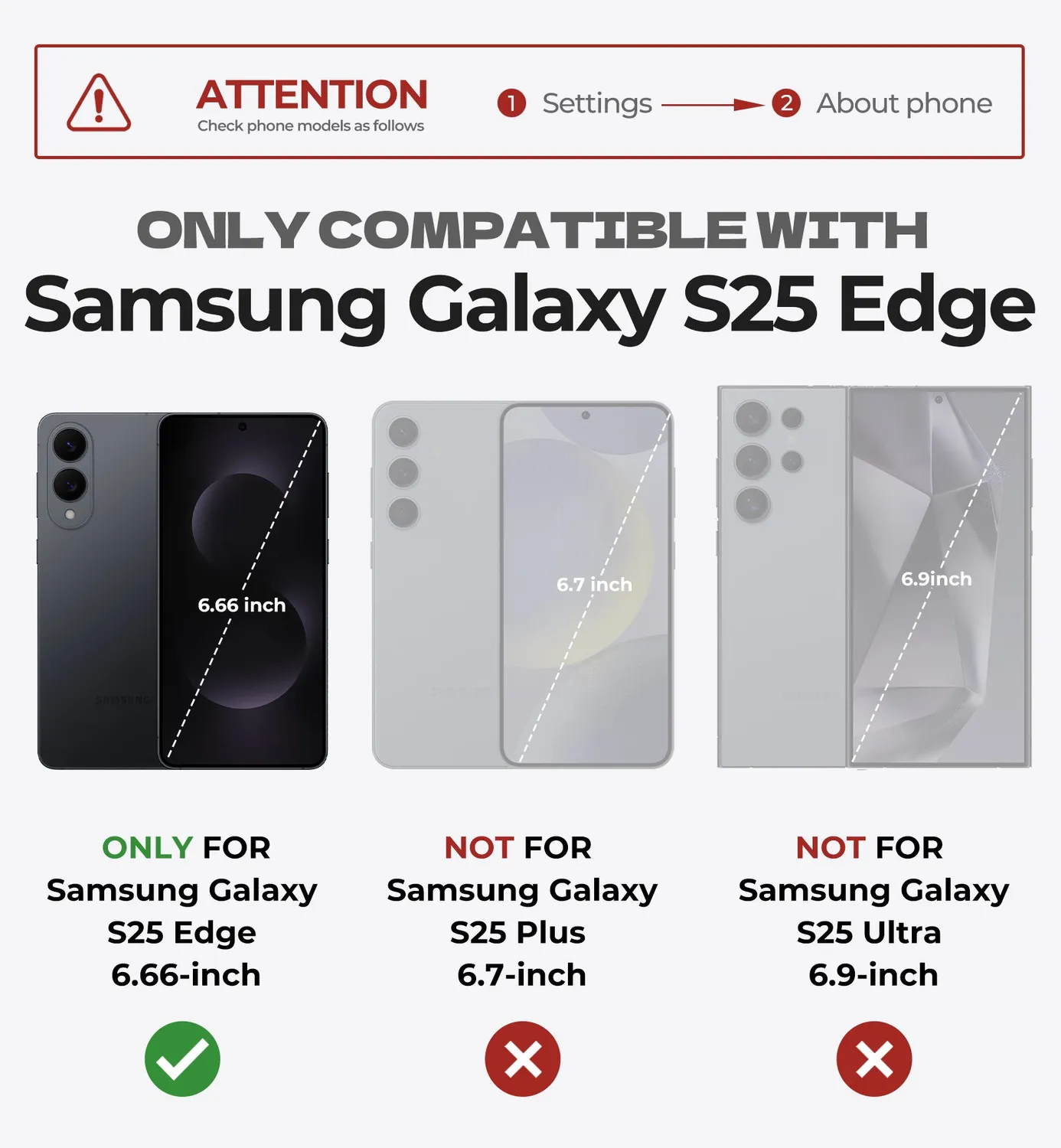 Dexnor Cover Galaxy S25 Edge Nera con Vetro