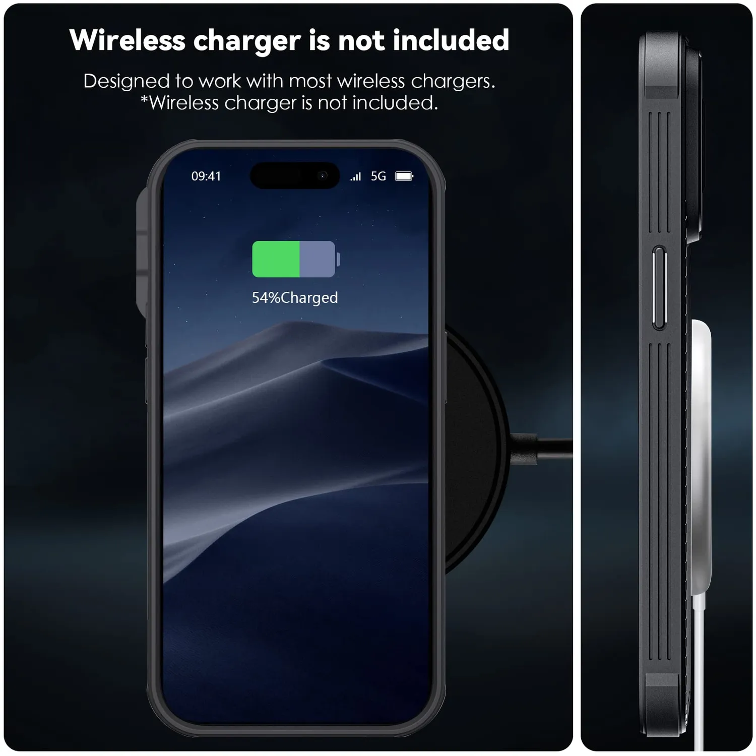 CloudValley Cover iPhone 14 Pro Custodia MagSafe Nera
