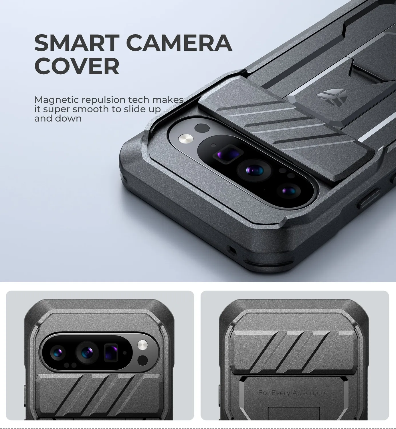 Dexnor Pixel 9 custodia rugged nero antishock pellicola