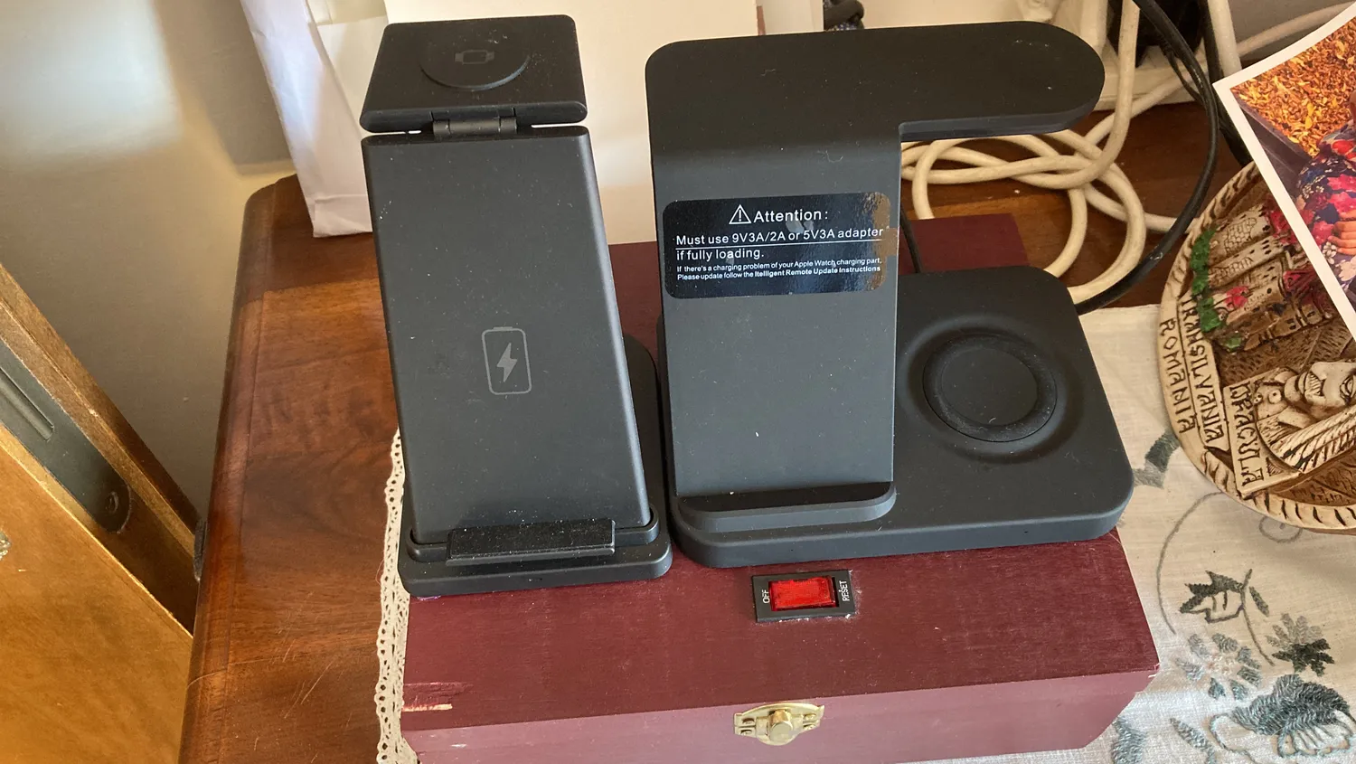 MoKo 3 in 1 stazione ricarica wireless QC3.0 ricarica rapida