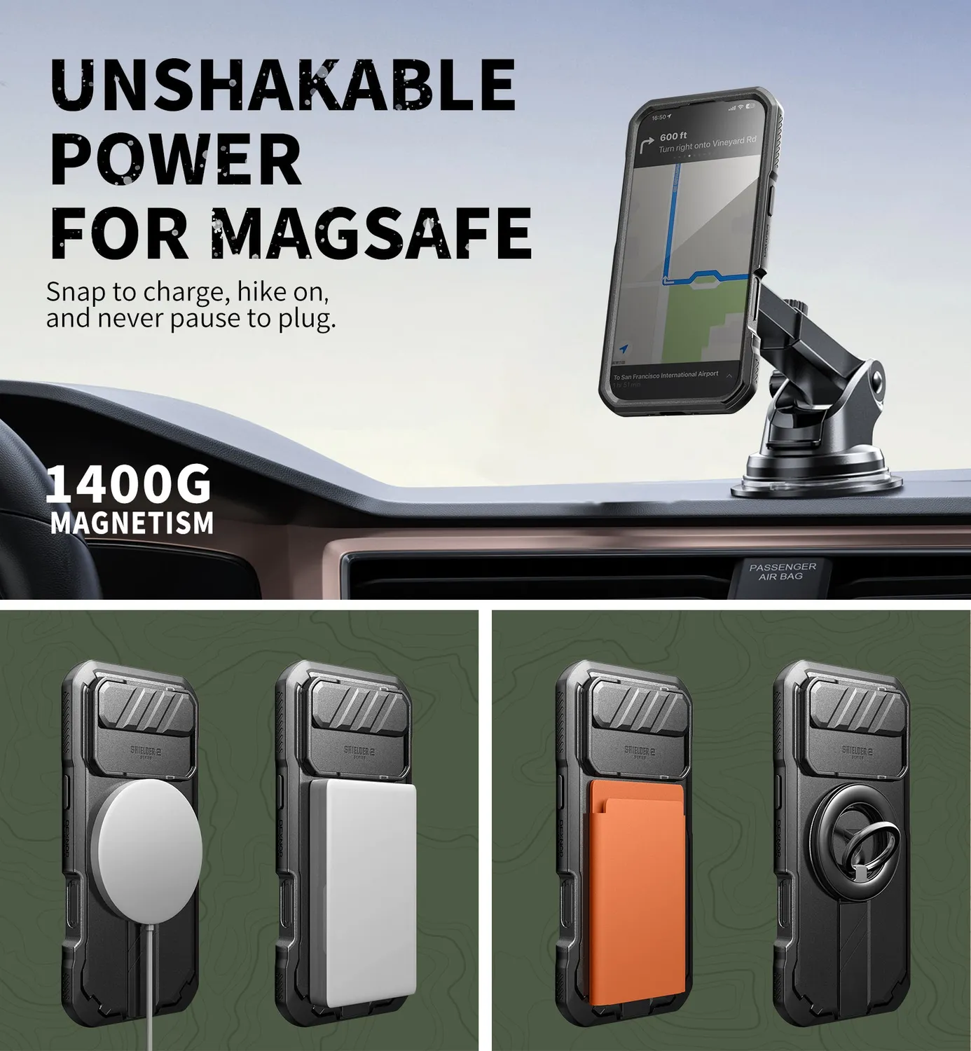 Dexnor iPhone Air 6,5 cover nera privacy MagSafe