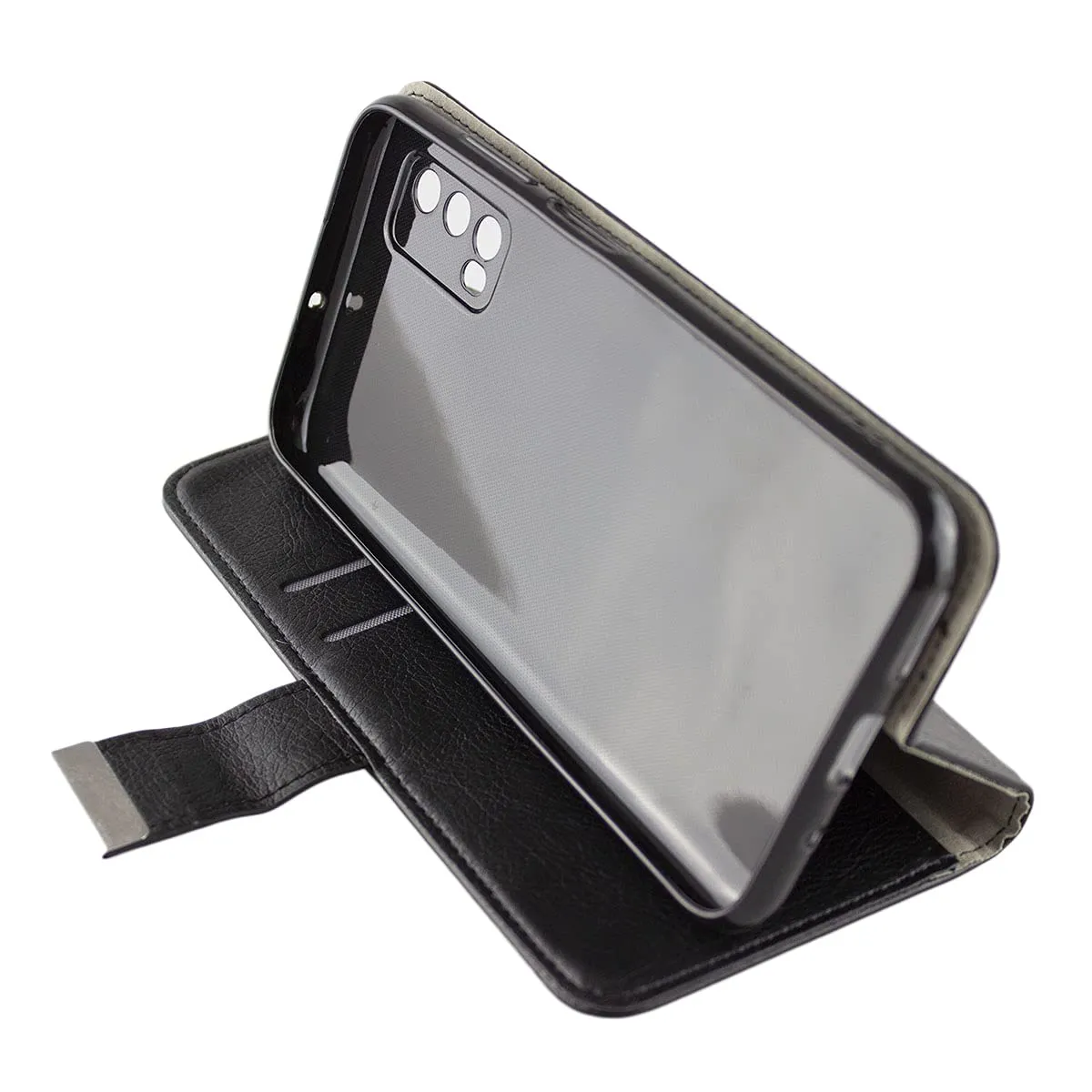 caseroxx Blackview A90 cover portafoglio nera carte stand