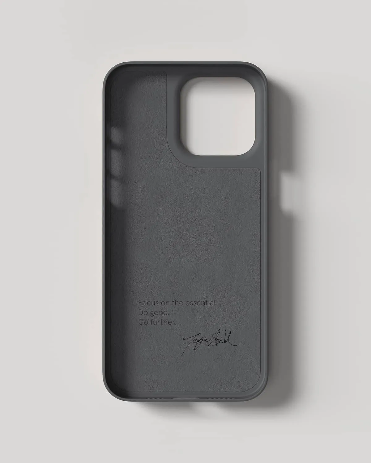 Nudient Thin Case cover iPhone 14 Pro Max grigio sottile