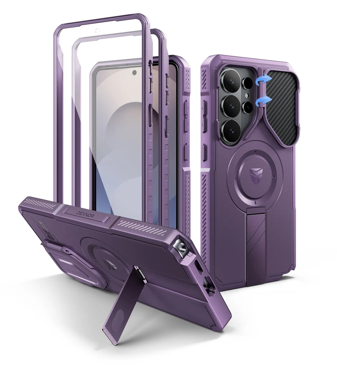Dexnor Galaxy S26 Ultra cover nera MagSafe cavalletto
