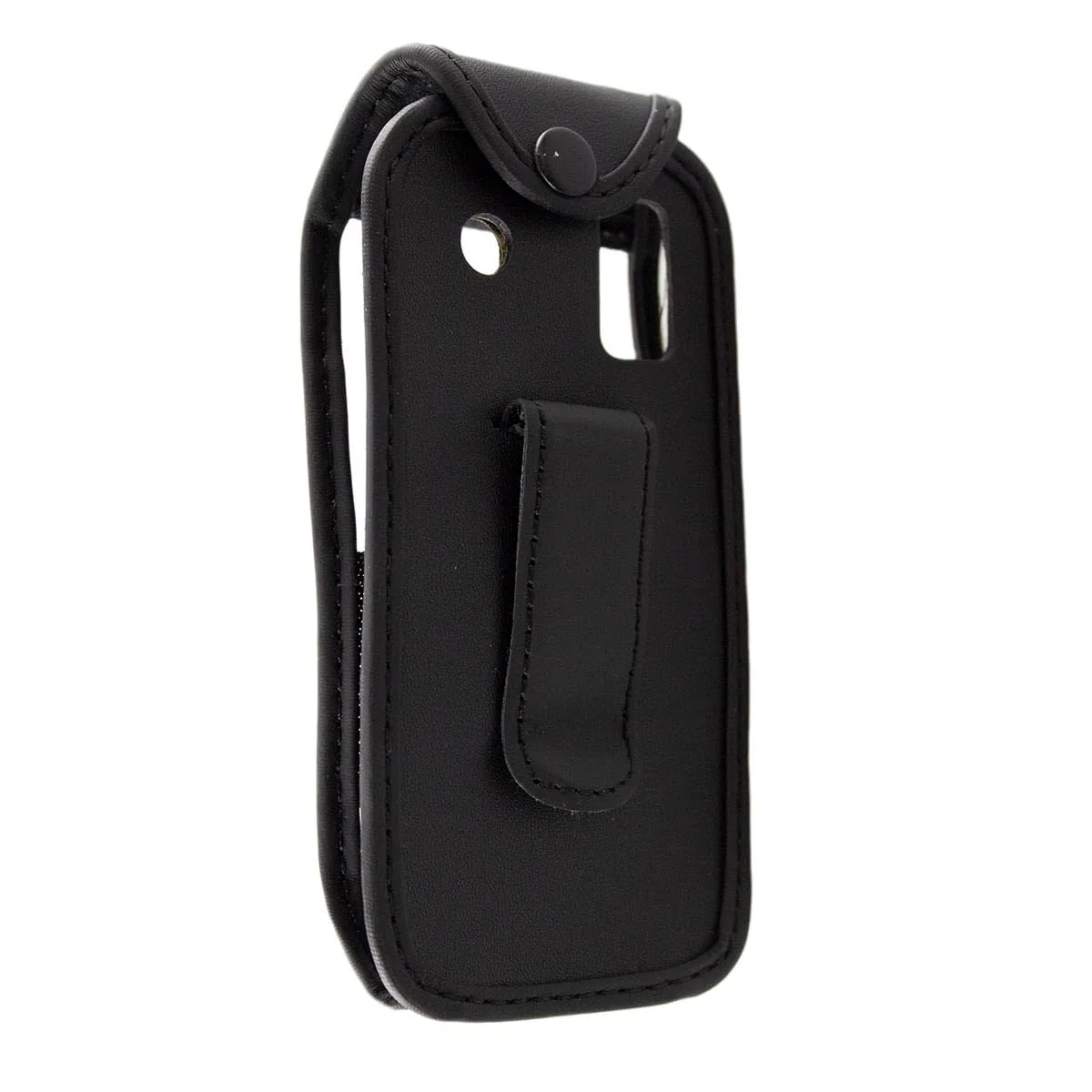caseroxx Seniorenhandy 2,4 borsa pelle cintura nera finestra