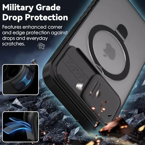 CloudValley iPhone 15 Pro Max cover magnetica MagSafe nera