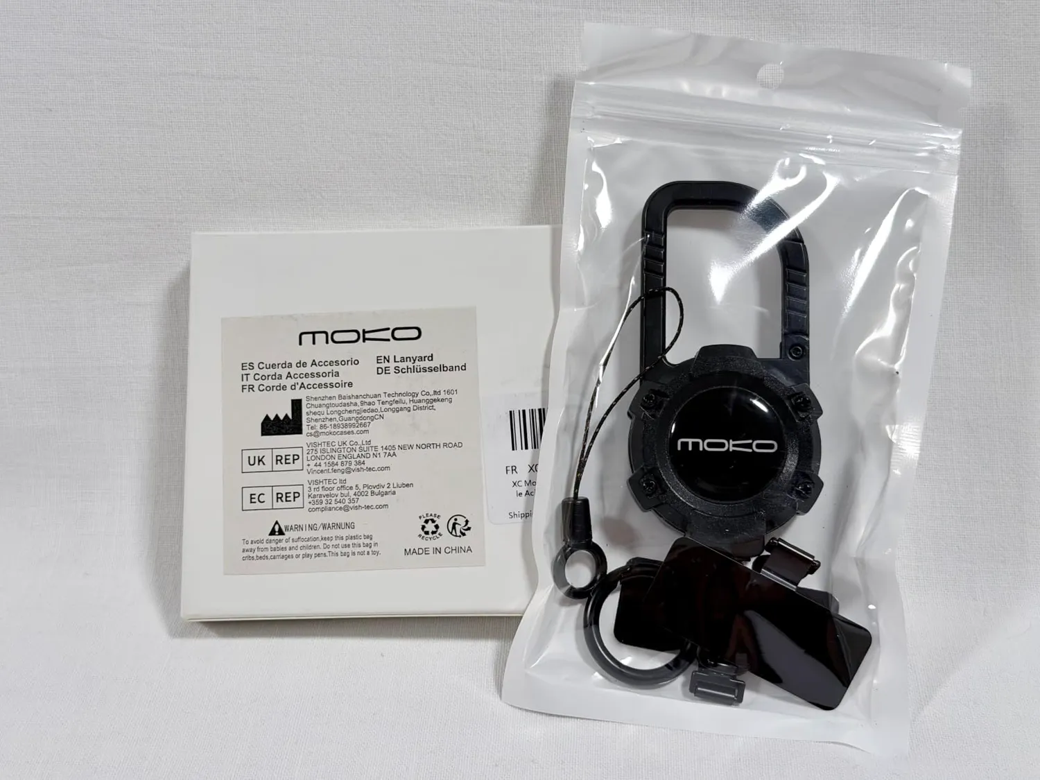 MoKo laccio cellulare retrattile magnetico nero 1,2 kg