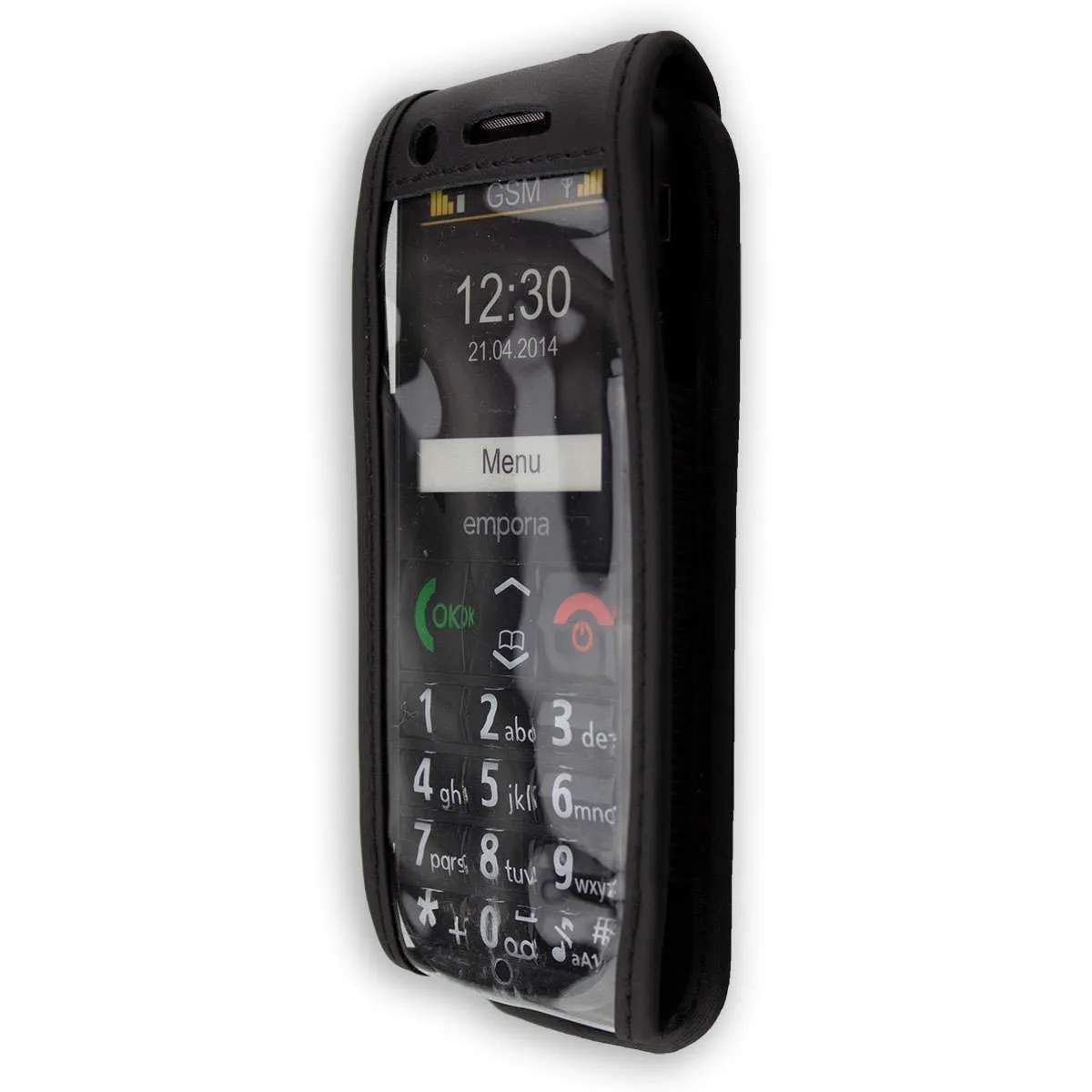 caseroxx custodia con clip Emporia Eco C160 nero vera pelle