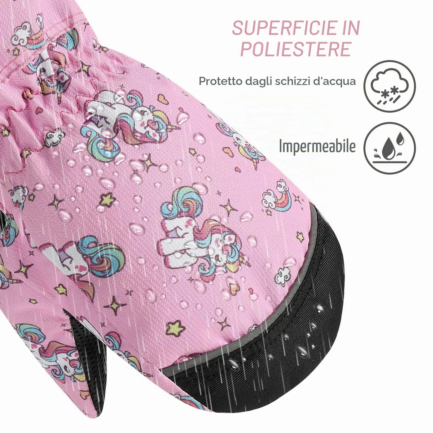MoKo Guanti Invernali Bambini Impermeabili Caldi