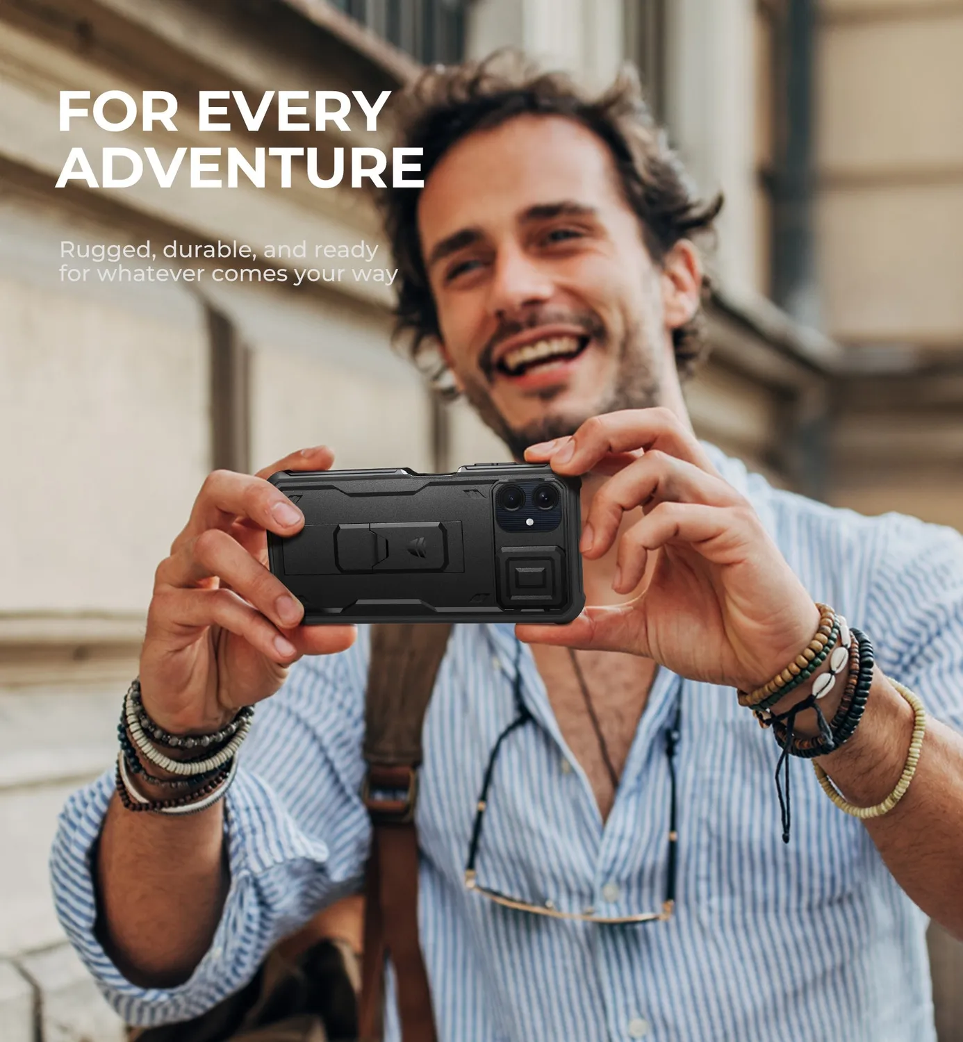 Dexnor Galaxy A06 cover nera shockproof con 2 frame