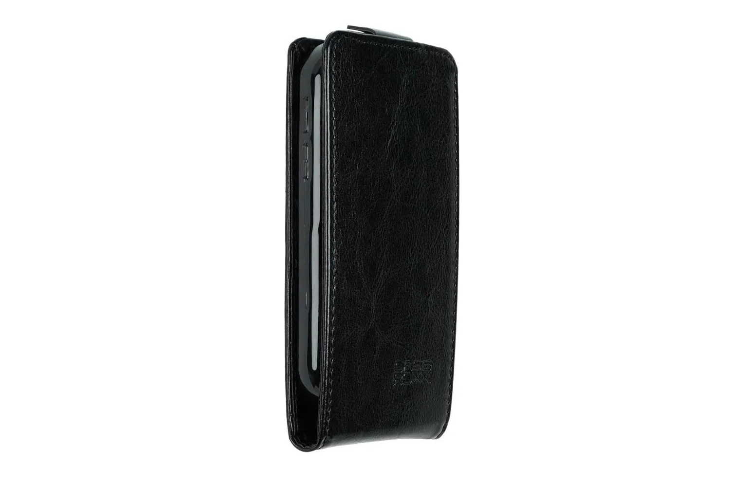 caseroxx Flip Cover Doro Leva L10 custodia libro nero magnetica