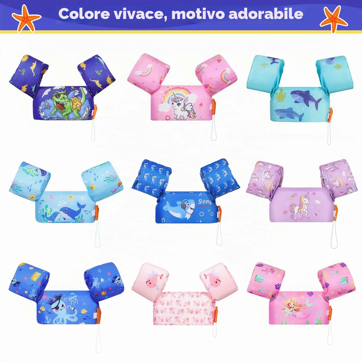 MoKo Gilet Nuoto Bambini Braccioli Aiuto Galleggiamento