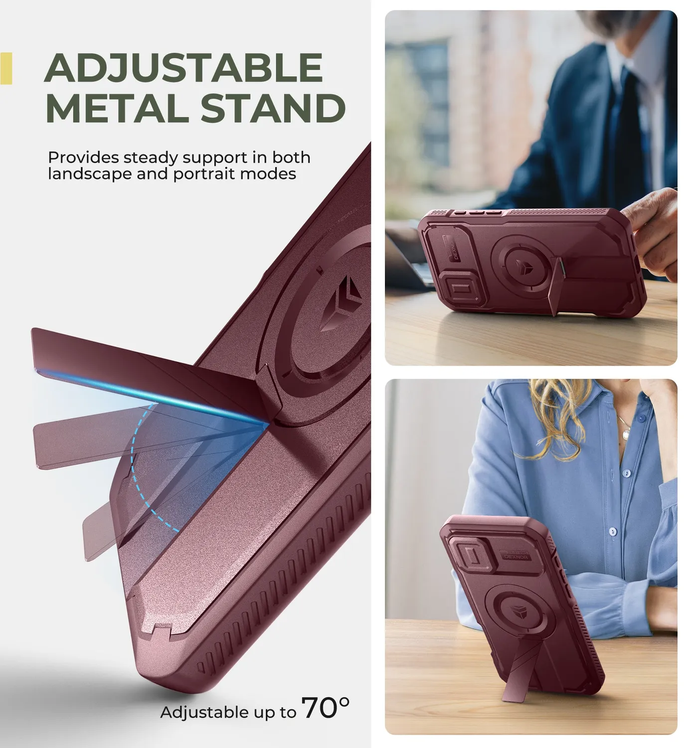 Dexnor iPhone 16 Plus custodia rossa MagSafe rugged