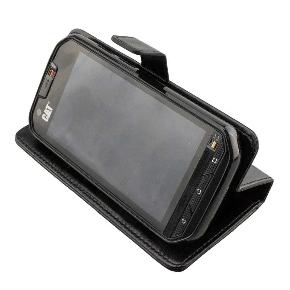 caseroxx Bookstyle custodia Cat S60 portafoglio nero