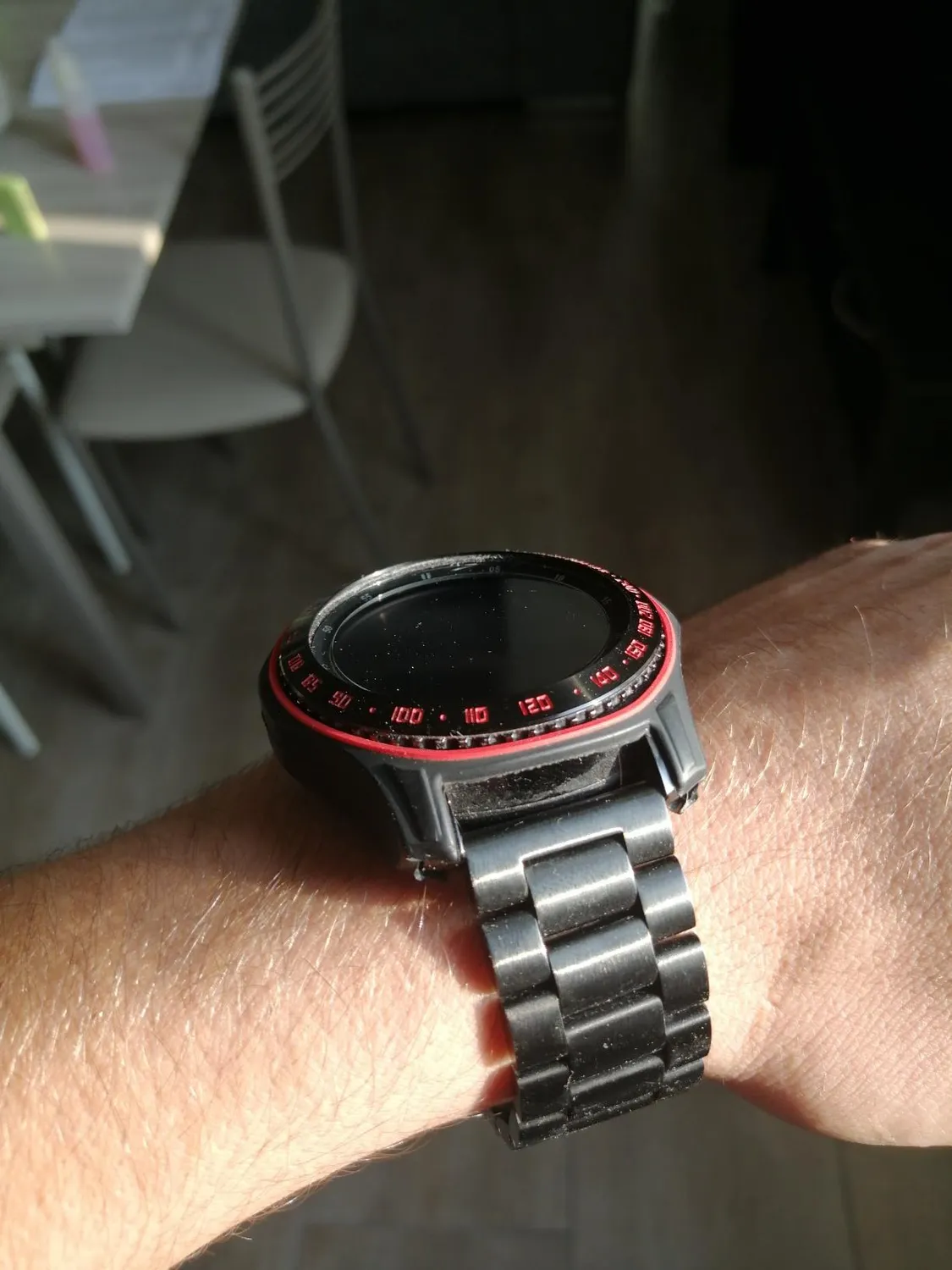 MoKo anello lunetta Galaxy Watch 46mm nero acciaio