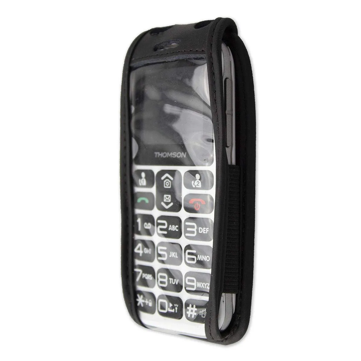 caseroxx Serea 51 borsello pelle nero clip cintura