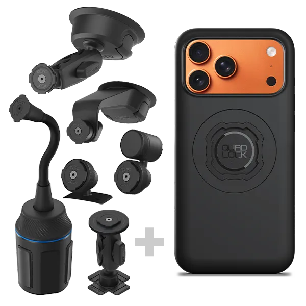 Quad Lock Kit auto iPhone ventosa cruscotto antiurto