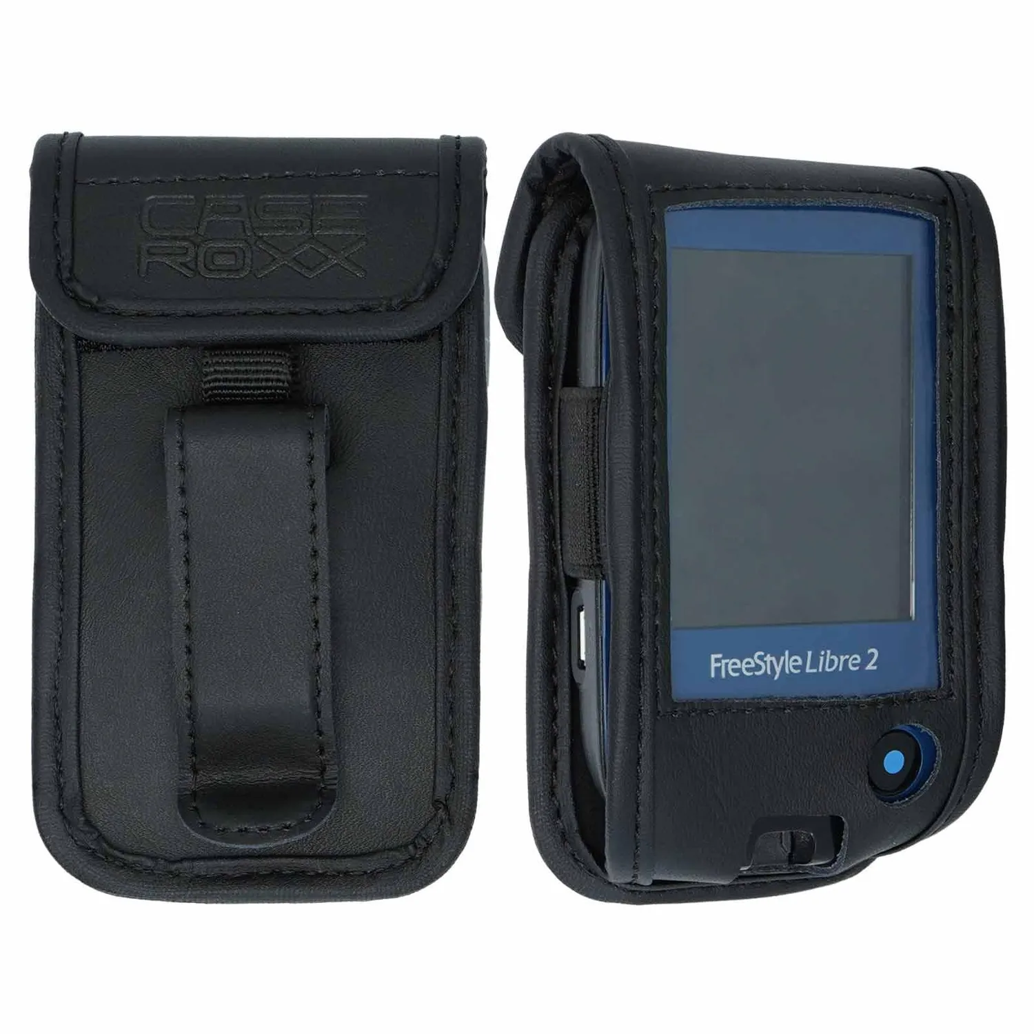 caseroxx Custodia Pelle Freestyle Libre 1/2/3 con Clip Cintura