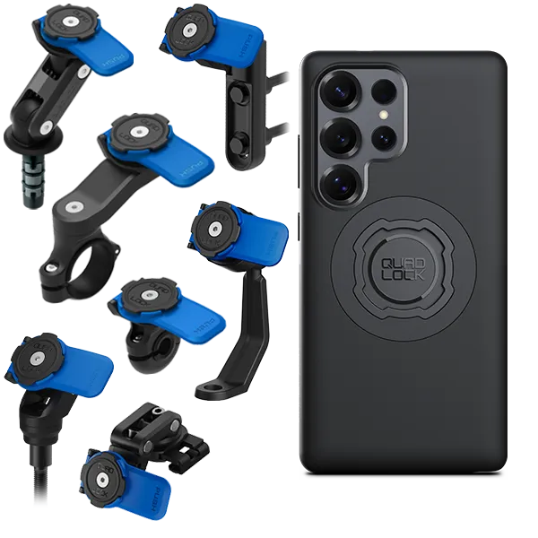 Quad Lock Kit Moto Supporto Manubrio Custodia Galaxy antiurto