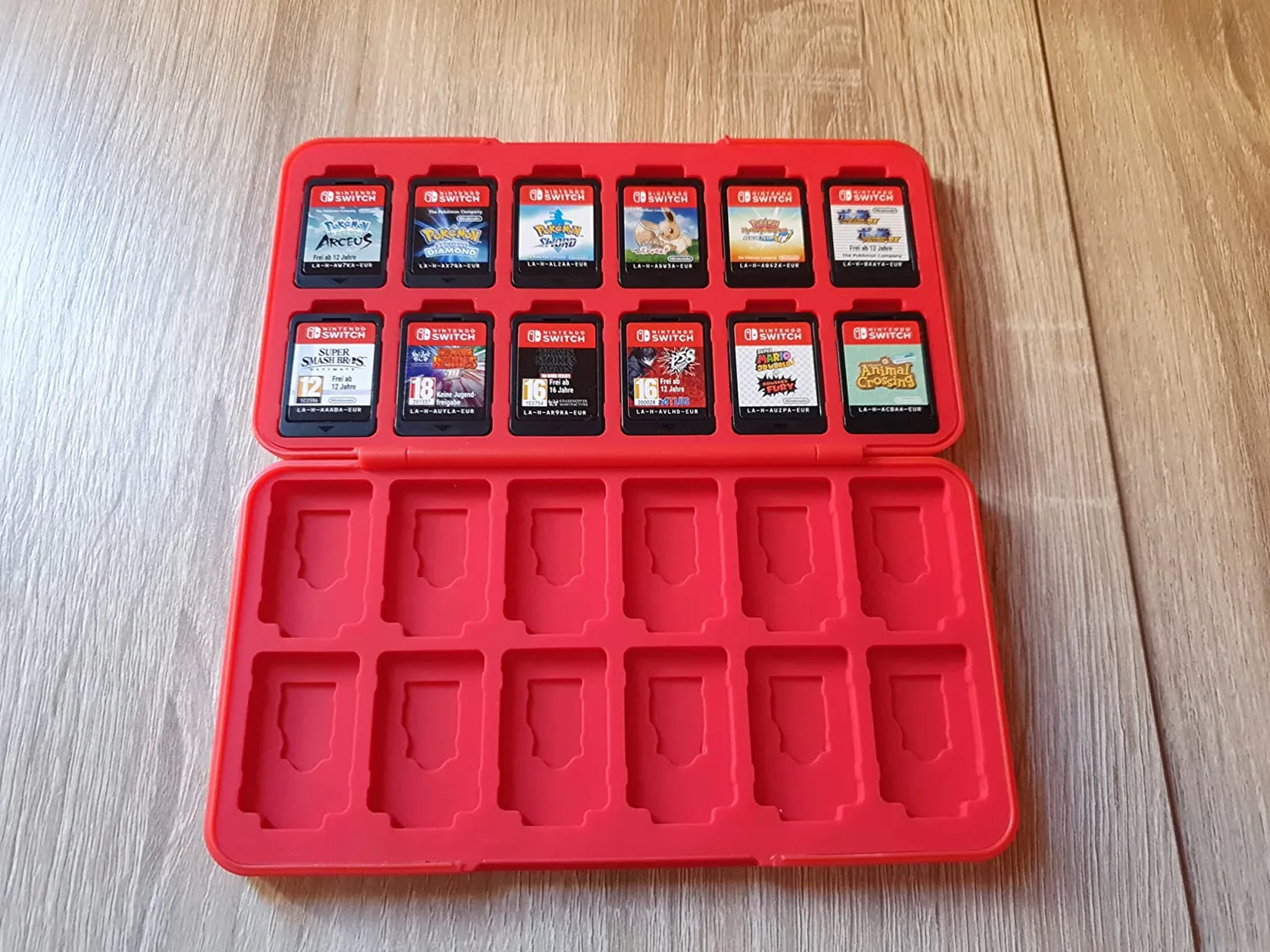 MoKo Custodia 24 Giochi Switch Bianco Nero Magnetica