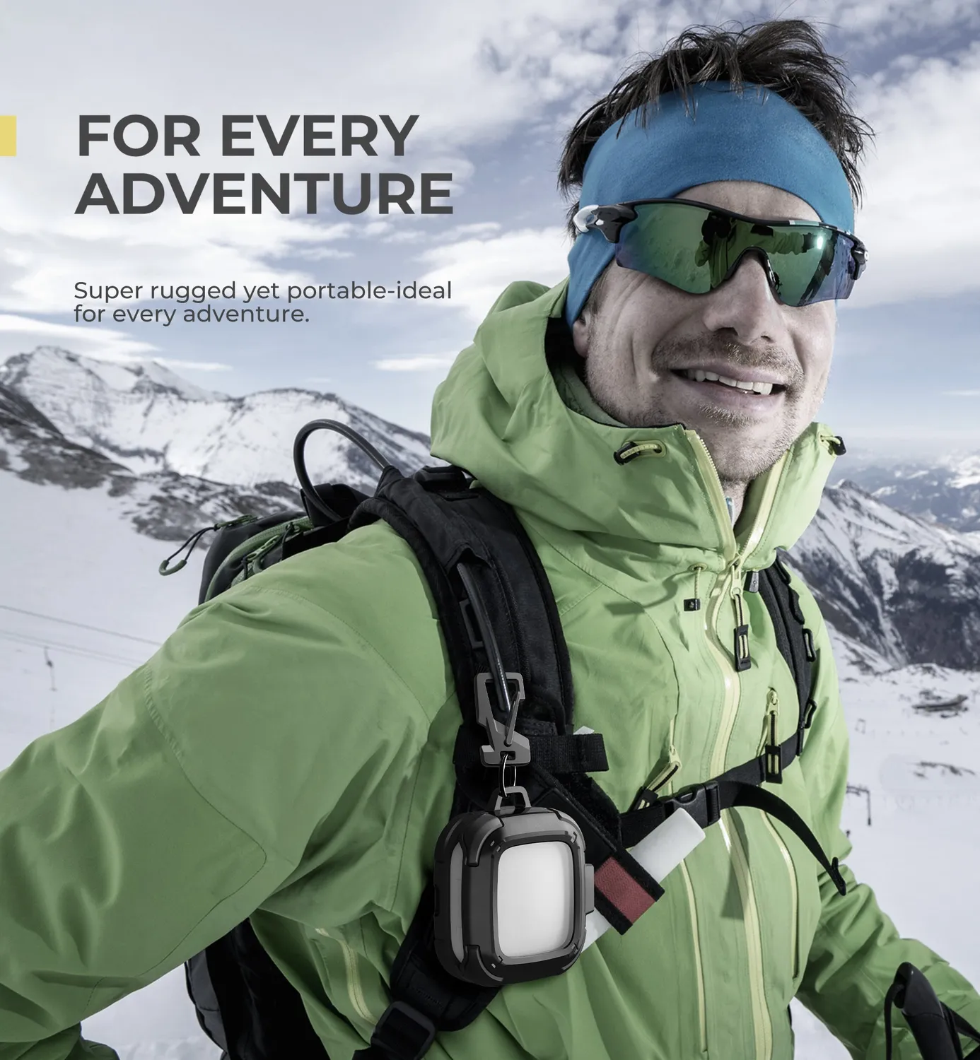 Dexnor Shokz OpenFit Air custodia nera antiurto moschettone