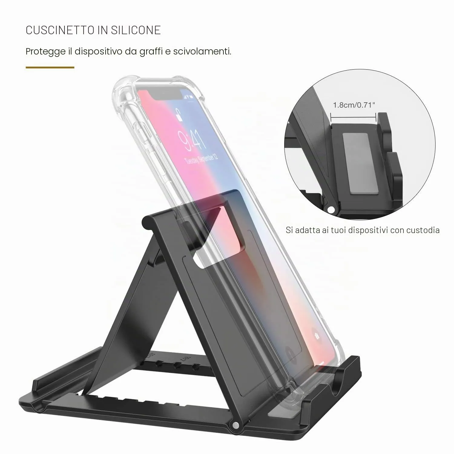 MoKo Supporto Regolabile Tablet 6-12,9" pieghevole 6 angoli