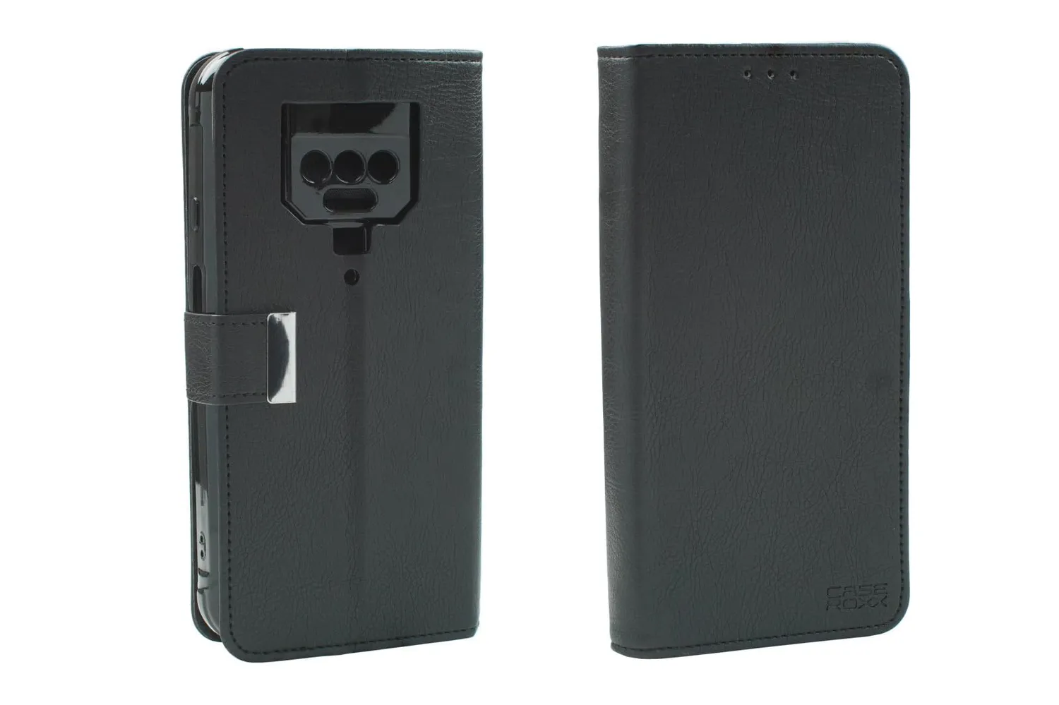caseroxx Bookstyle Cubot KingKong Power custodia nera carte