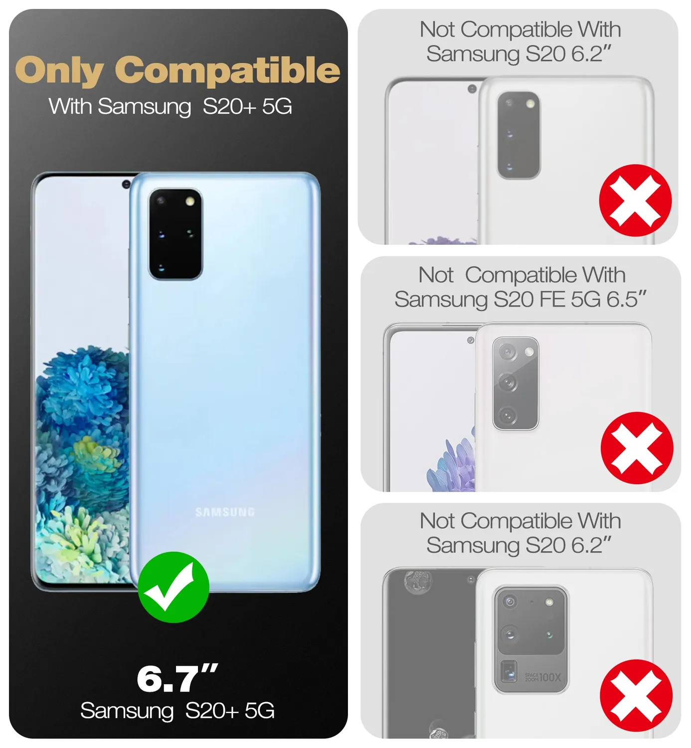 Dexnor Galaxy S20 Plus cover nero antishock