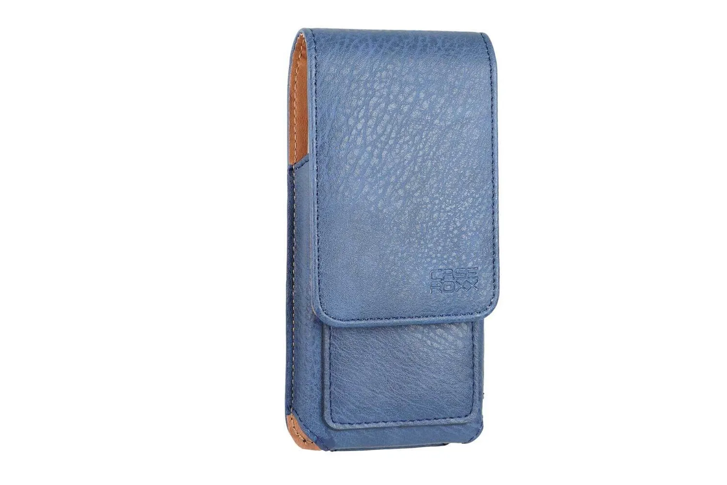caseroxx Olympia Neo fondina cintura blu ecopelle girevole