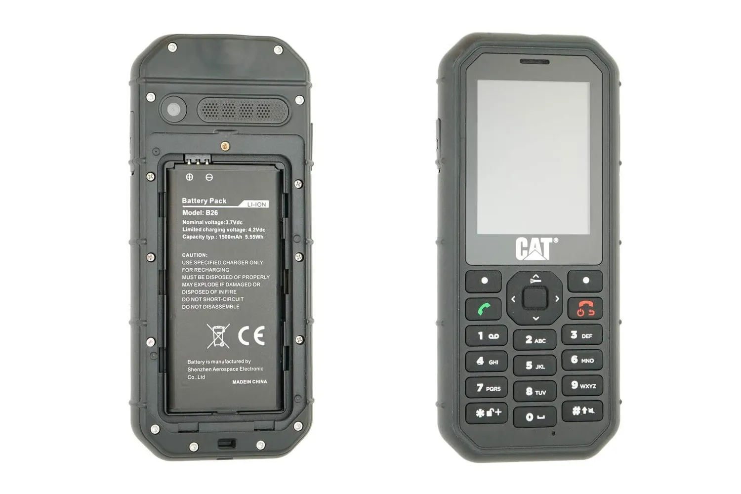 caseroxx Cat B26 batteria ricambio 1500 mAh litio lunga durata