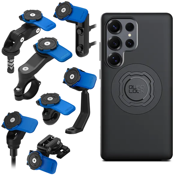 Quad Lock Kit Moto Supporto Manubrio Custodia Galaxy antiurto