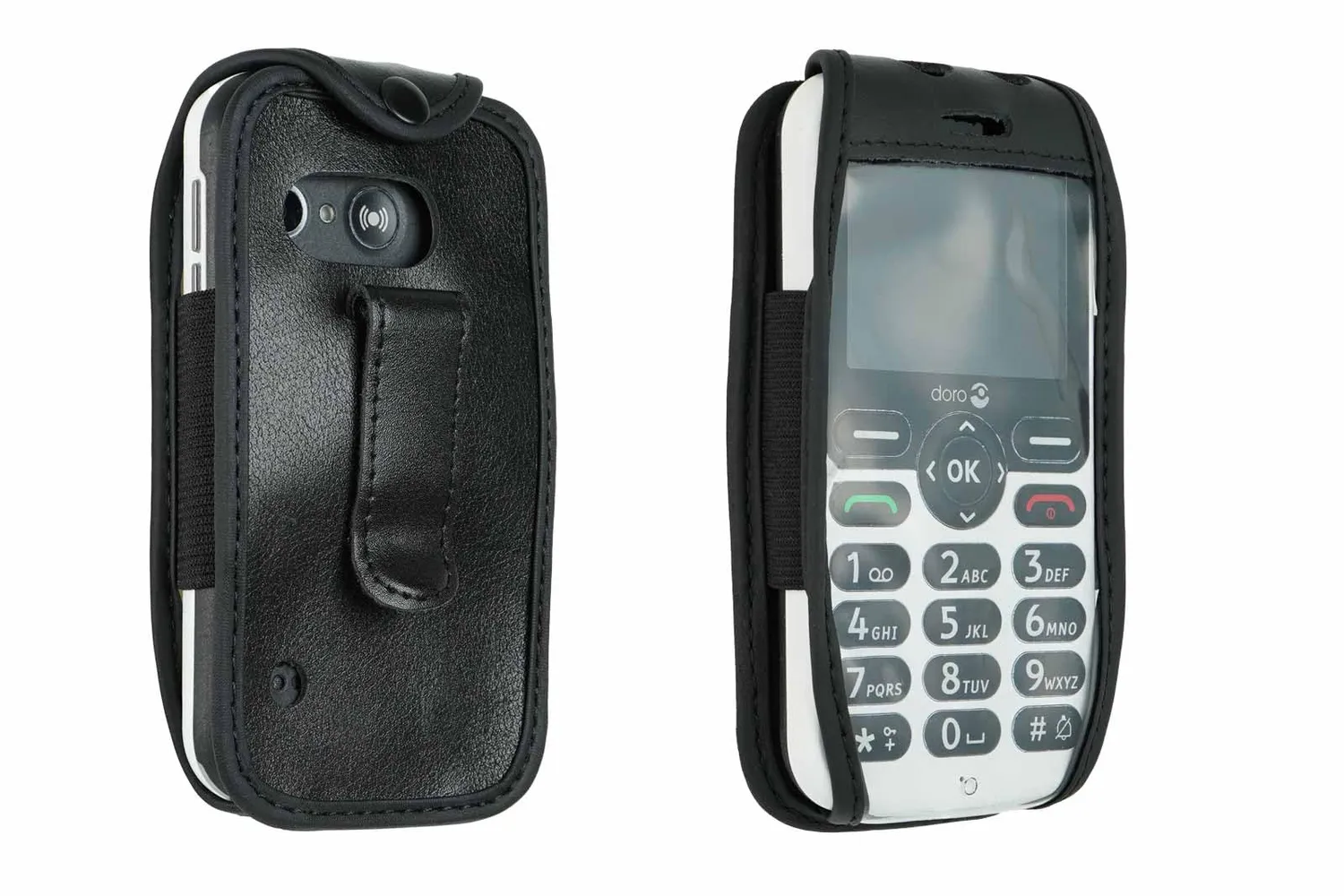 caseroxx Doro 1880 1881 5860 borsa pelle clip cintura nera