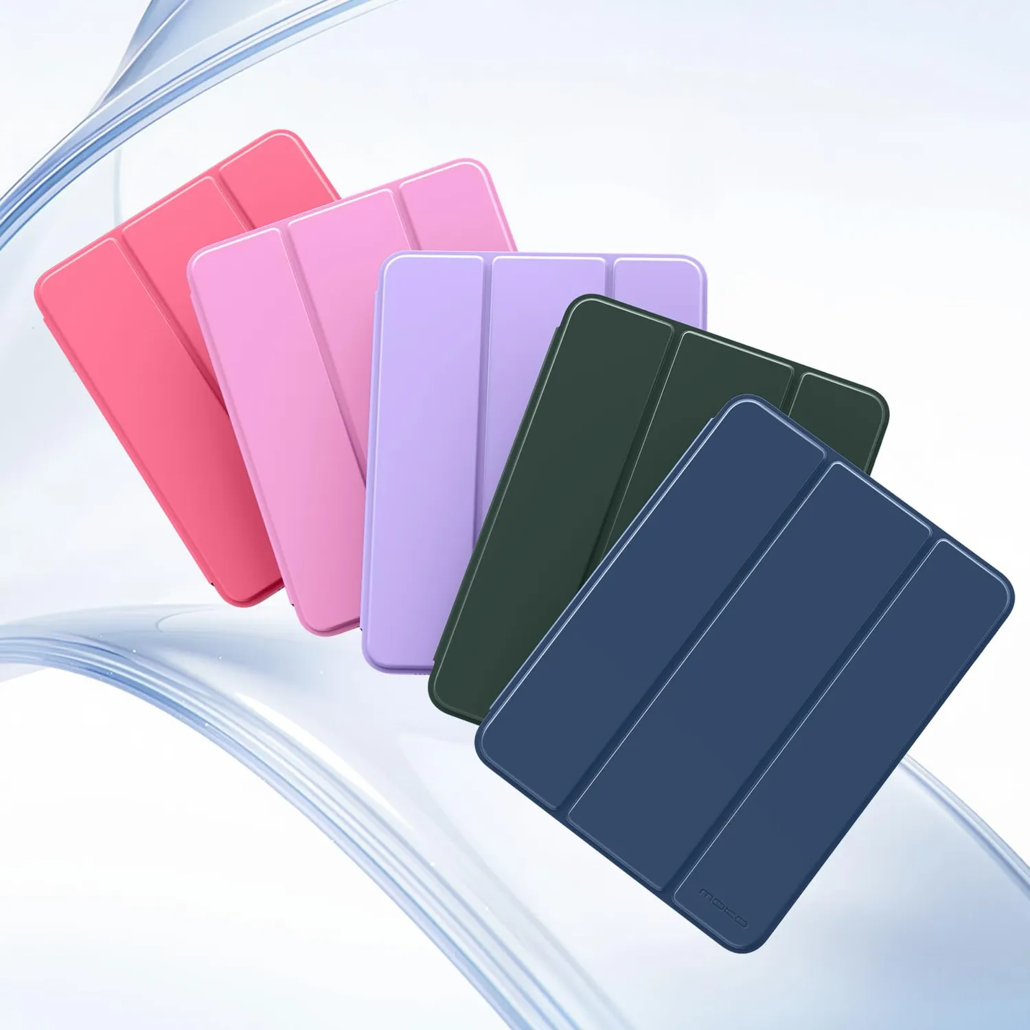 MoKo Custodia iPad 11" A16/10a Gen Blu Marino Sottile